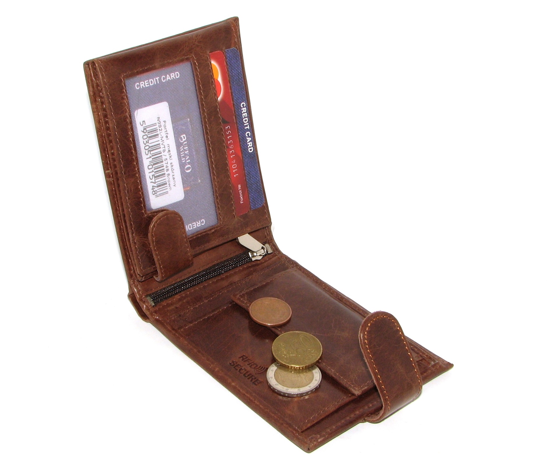 Кошелек мужской Buffalo Wild N992L-MVTB BROWN Кошелек мужской Buffalo Wild N992L-MVTB BROWN